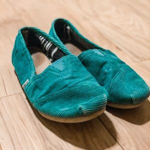 Toms Slip-on Teal Corduroy
